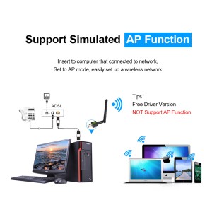 دانگل وای فای (کارت شبکه بی سیم) آنتن دار-150 مدل U150 WIFI-4